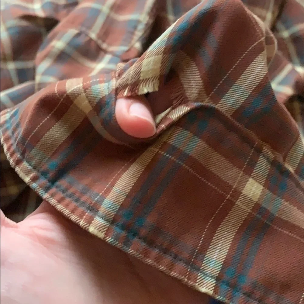 Woolrich plaid button up shirt